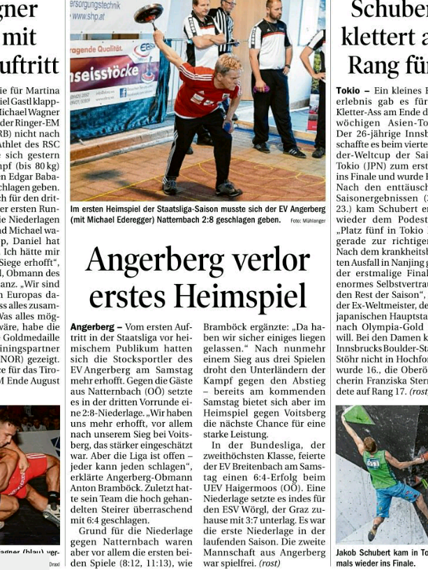 Berichte in der Tiroler Tageszeitung