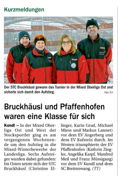 Berichte in der Tiroler Tageszeitung