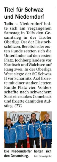 Berichte in der Tiroler Tageszeitung