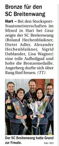 Berichte in der Tiroler Tageszeitung