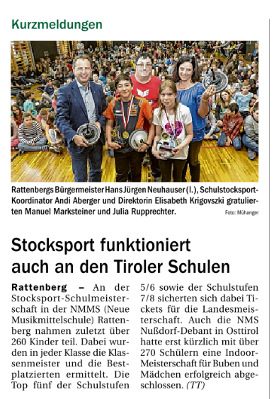 Berichte in der Tiroler Tageszeitung – Sommersaison 2019