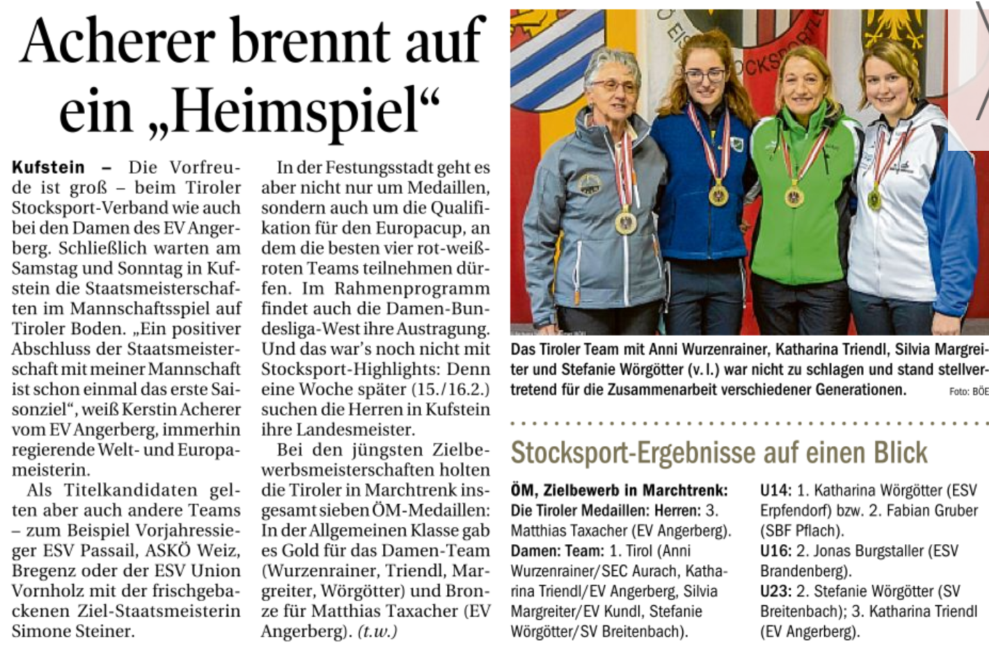 Tiroler Tageszeitung vom 30.01.2020